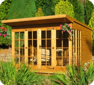 Timber Contemporary Georgian Pent Summer House