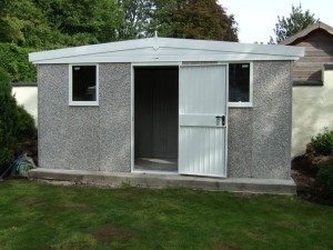 Concrete Hanson Apex Shed  Hanson Apex Shed 