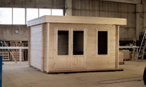 Timber Tallinn 40mm Louvre Log Cabin